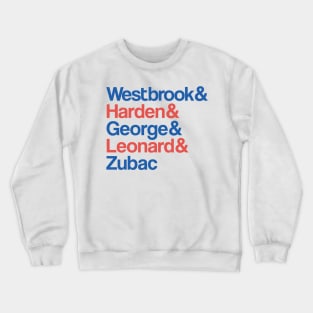 Clippers Court Playoffs Crew: LA Starting Five Tribute Tee Crewneck Sweatshirt